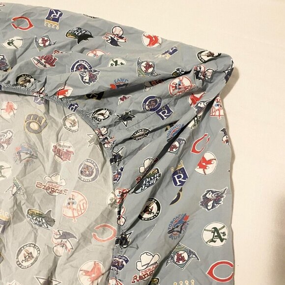 Pottery Barn Teen MLB Cooperstown Logo XL Twin Fitted Sheet - Picture 9 of 16